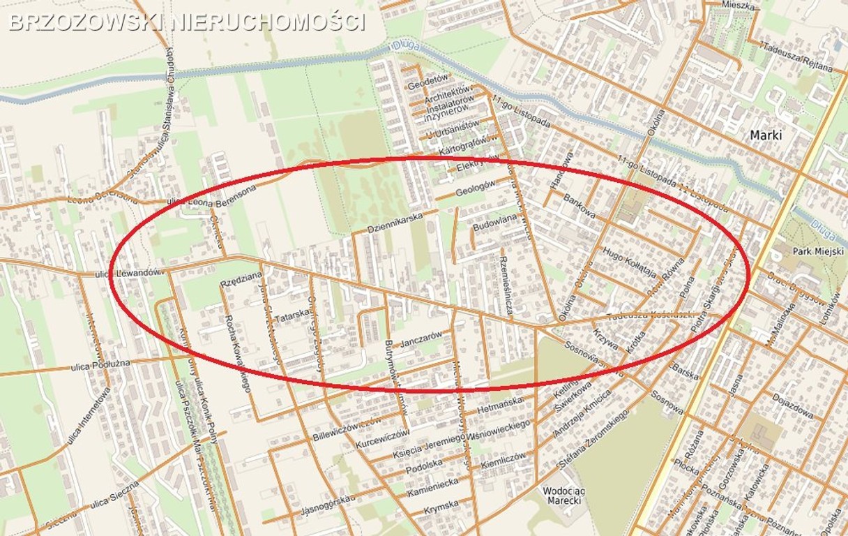 Marki, MPZP wielorodzinna 8 budynków po 8 lokali, wołomiński