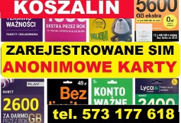 Zarejestrowane karty SIM Koszalin anonimowe startery do telefonu komórkowego SIM