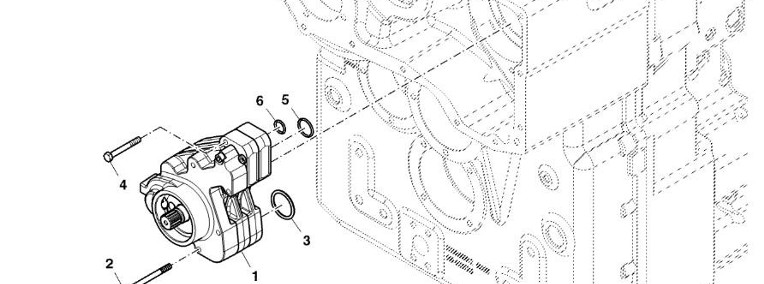 John Deere 9470RX - Pompa YZ502886 (Przekładnia Power Shift)-1