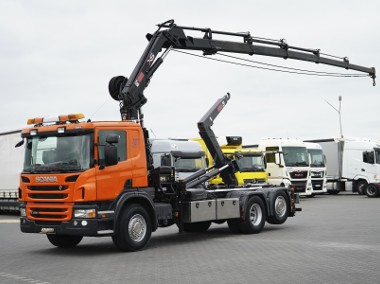 P 400 / E 5 / 6 X 2 / HDS + HAKOWIEC / HIAB 166 E-5 / PILOT OŚ SKRĘTN-1