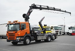 Scania P380 P 400 / E 5 / 6 X 2 / HDS + HAKOWIEC / HIAB 166 E-5 / PILOT OŚ SKRĘTN