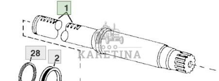 John Deere 8110 8210 8310 8410 Piasta Wrzeciono CZĘŚCI R109847-1