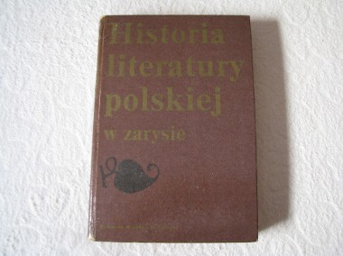 Historia literatury polskiej w zarysie  M. Stępień, Wydanie I twarda oprawa -1