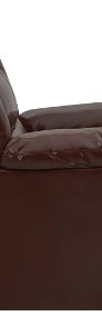 vidaXL Fotel rozkładany, brązowy, sztuczna skóra 288499-3