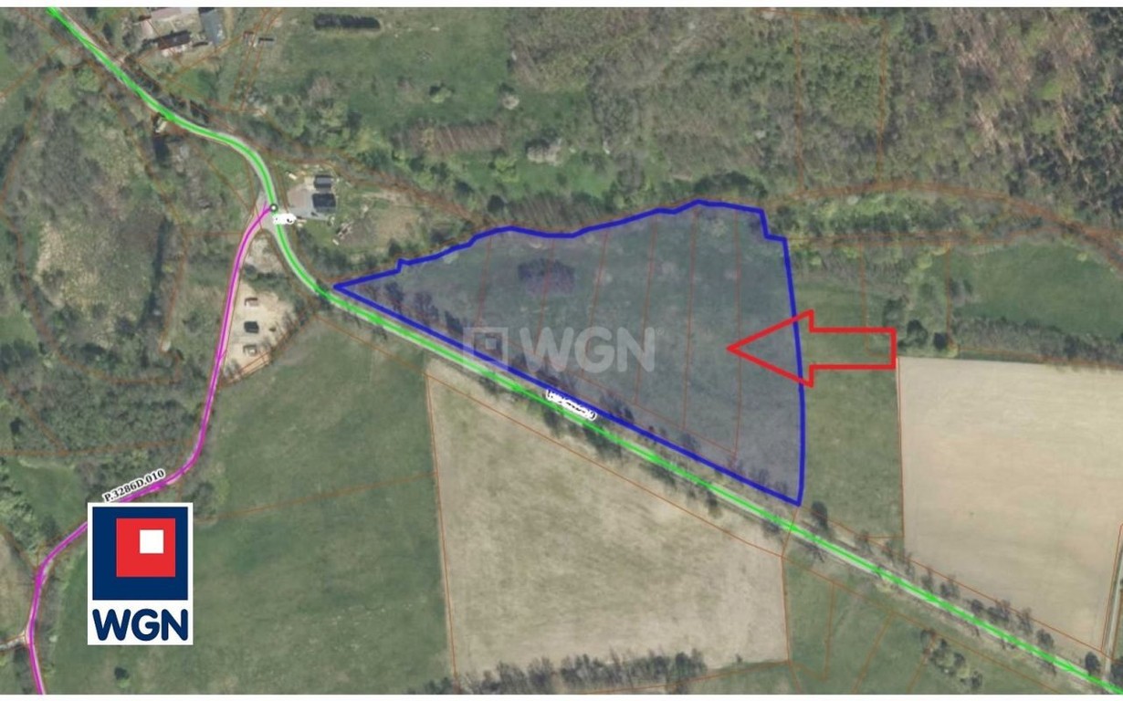 Działka na sprzedaż, 4270 m², Bystrzyca Kłodzka Starkówek - Widok 3