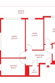 Mieszkanie, sprzedaż, 66.39, Gdańsk, Łostowice-2