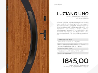 Drzwi zewnętrzne stalowe SETTO model LUCIANO UNO CLASSICO-1