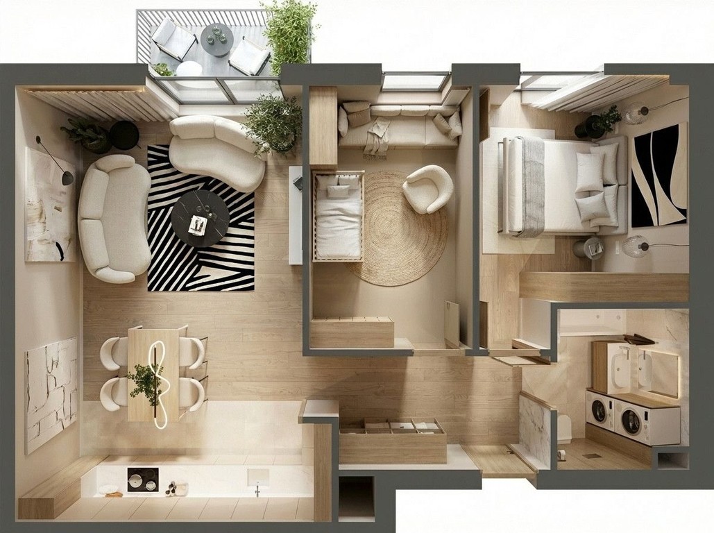 3 pokojowe | 58 m² | balkon | zachód | Zabłocie - Widok 6