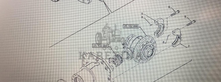CASE OPTUM 270 PRZEDNIA OŚ-MECHANIZM RÓŻNICOWY-CZĘŚCI/CASE OPTUM 250/270/300-1