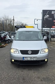 Volkswagen Caddy III 2.0 TDI 150 KM, Klimatyzacja Dwustrefowa, Hak, El. Szyby, Metalik-2