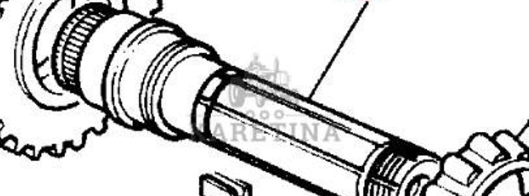 Massey Ferguson 3690 Wałek Wał Skrzyni Biegów Przekładni Dynashift CZĘŚCI 3616828M4-1