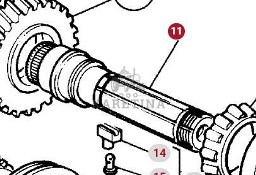 Massey Ferguson 3690 Wałek Wał Skrzyni Biegów Przekładni Dynashift CZĘŚCI 3616828M4