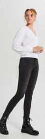 Nowa biała bluzka Cropp M 38 koszula wiskoza retro pin up elegancka guziki-3