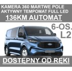 Ford Transit Transit Custom L2 automat 136KM 6-osob Brygadowy Kamera 360 Martwe Pole