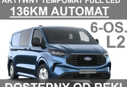 Ford Transit Transit Custom L2 automat 136KM 6-osob Brygadowy Kamera 360 Martwe Pole
