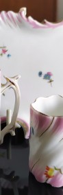 Zestaw swirlowej porcelany ręcznie malowane filiżanki z tacą w stylu neorokoko -3