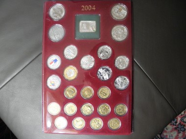 Kompletny 2004 rok monet wydanych przez NBP-1