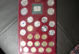 Kompletny 2004 rok monet wydanych przez NBP