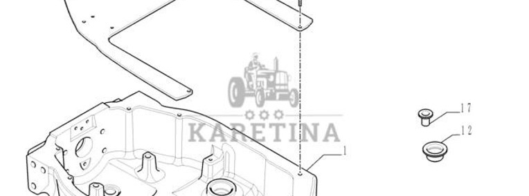 New Holland T6010 Płyta 84149580-1