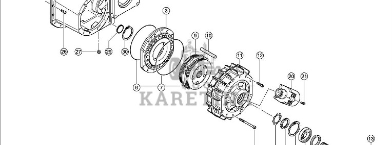 Claas Lexion 600 SIŁOWNIK AKUMULATORA CIŚNIENIOWEGO 0007689410 (Napęd jezdny; skrzynia biegów do mt-1