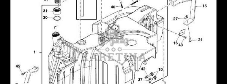 RE266566 John Deere 8345R - Zbiornik paliwa-1