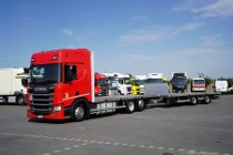 Scania / ACC / E 6 / ZESTAW PRZEJAZDOWY / PLATFORMA 2 X 7,75 M / RETARDER