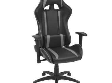 vidaXL Rozkładane krzesło biurowe, sportowe, sztuczna skóra, szare20164-1