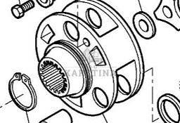 Massey Ferguson 7718S 7718 S 1804A DYNA 6 Obudowa Nośnik Mechanizmu Różnicowego CZĘŚCI 4301238M2