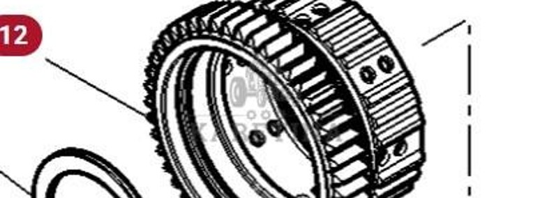 Massey Ferguson 5410 Koło Zębate Zębnik Zębatka Sprzęgła Skrzyni Biegów 47 zębów CZĘŚCI 4304412M91-1