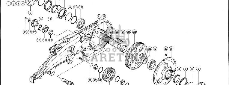 Claas Lexion 600 OBUDOWA 0007644061 (Gumowa półgąsienica; przekładnia)-1