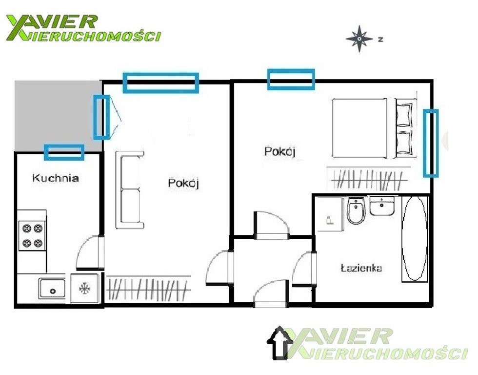 Bielany Wólczynska/Popiela 2pokoje – pohled 6