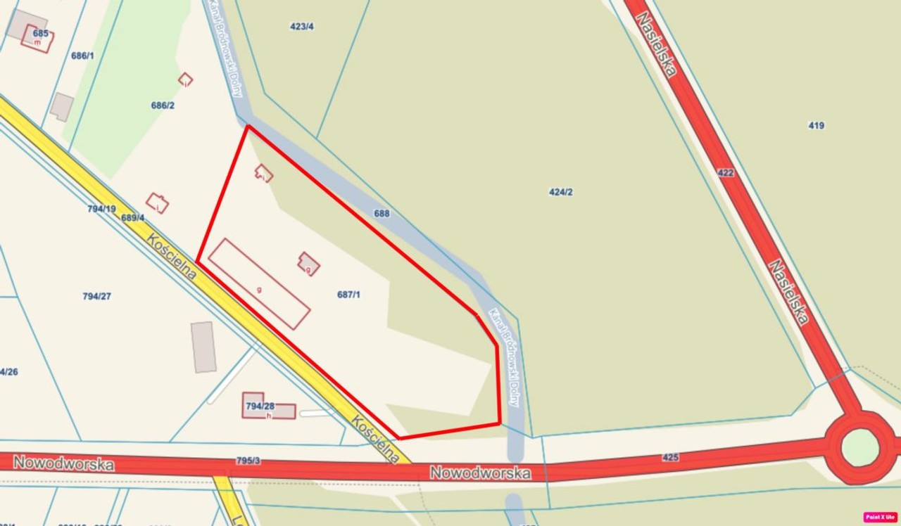Usługi 9 775 m² przy DW631 | Skrzeszew | Potencjał, Wieliszew