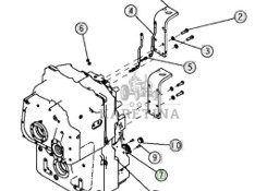 John Deere 9620 DF500 - skrzynia biegów - osłona YZ501165