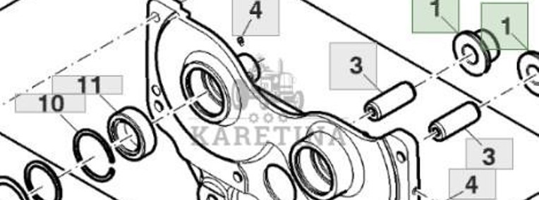 John Deere 8130 8230 8330 8430 8530 Obudowa Skrzyni Biegów IVT Komplet CZĘŚĆI RE246613-1