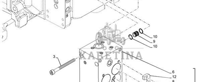 New Holland T6070 Zawór kolektora 48055639-1