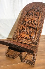 Fotele afrykańskie oryginalne z drewna egzotycznego 2 szt.-2