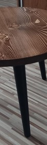 stolik kawowy okrągły drewniany stół drewna B01-3