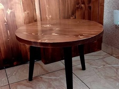 stolik kawowy okrągły drewniany stół drewna B01-1