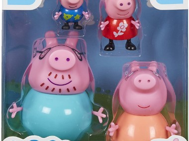4 Figurki Świnka Peppa Pig Rodzina George Tata Mama-1