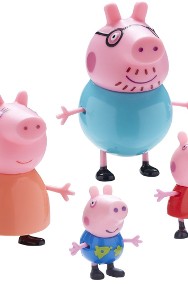 4 Figurki Świnka Peppa Pig Rodzina George Tata Mama-2
