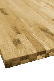 vidaXL Kwadratowy blat do stolika z drewna dębowego, 44 mm, 80 x 80 cm-2