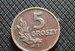 Sprzedam monete  5 gr 1949 r bzm braz