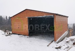 Garaż drewnopodobny premium 6x5 każdy wymiar producent garaży drewnopodobnych