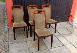 Ładne Dębowe 4 Krzesła z lat 1990
