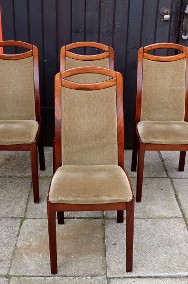 Ładne Dębowe 4 Krzesła z lat 1990-2