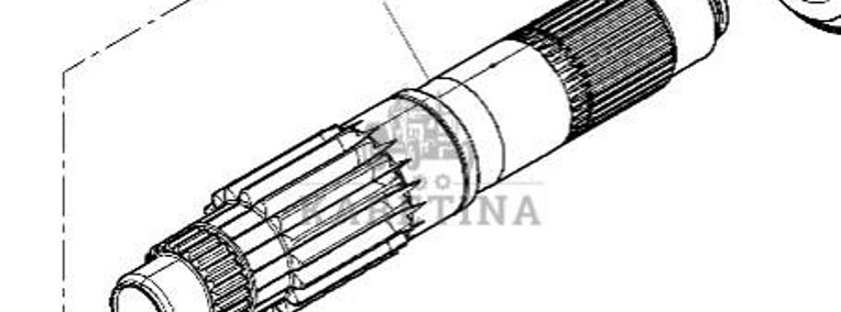 Massey Ferguson 7718S 7718 S 1804A DYNA 6 Wał Układu Napędowego Skrzyni Biegów CZĘŚCI 3796321M6-1