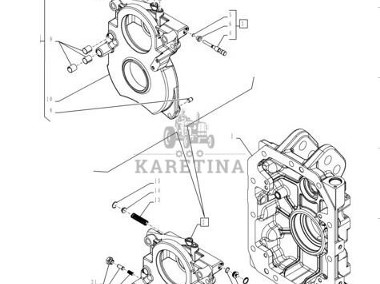 New Holland T6 T7 - obudowa wspornik WOM 87578142-2