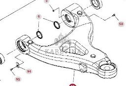 Fendt 930 933 936 939 942 GEN 7 Wahacz Dolny Lewy CZĘŚCI H218PF050050A