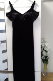Sukienka balowa czarna „Karo line”, do sprzedania-2