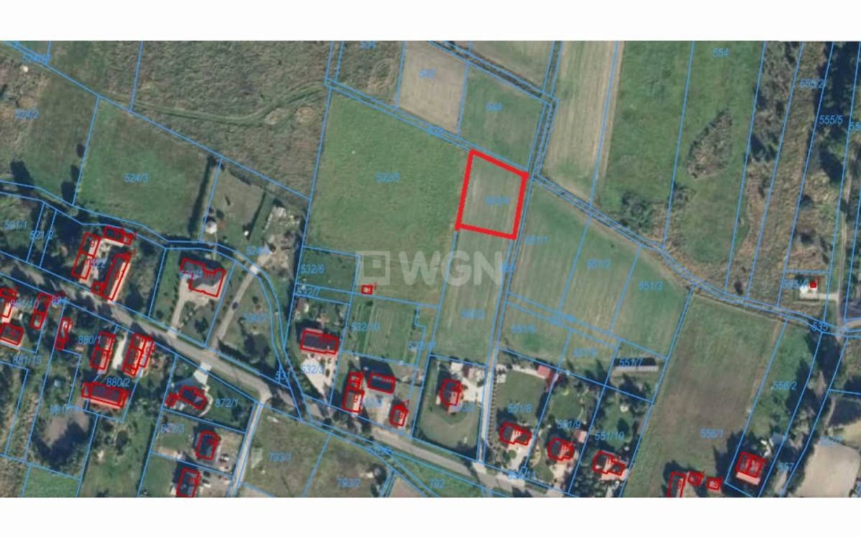 Działka na sprzedaż, 1401 m², Miłkowice Grzymalin - Widok 2